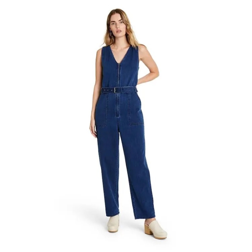 Rachel Comey x Target Denim Jumpsuit One Piece Belted Jean Romper Size 2 / small